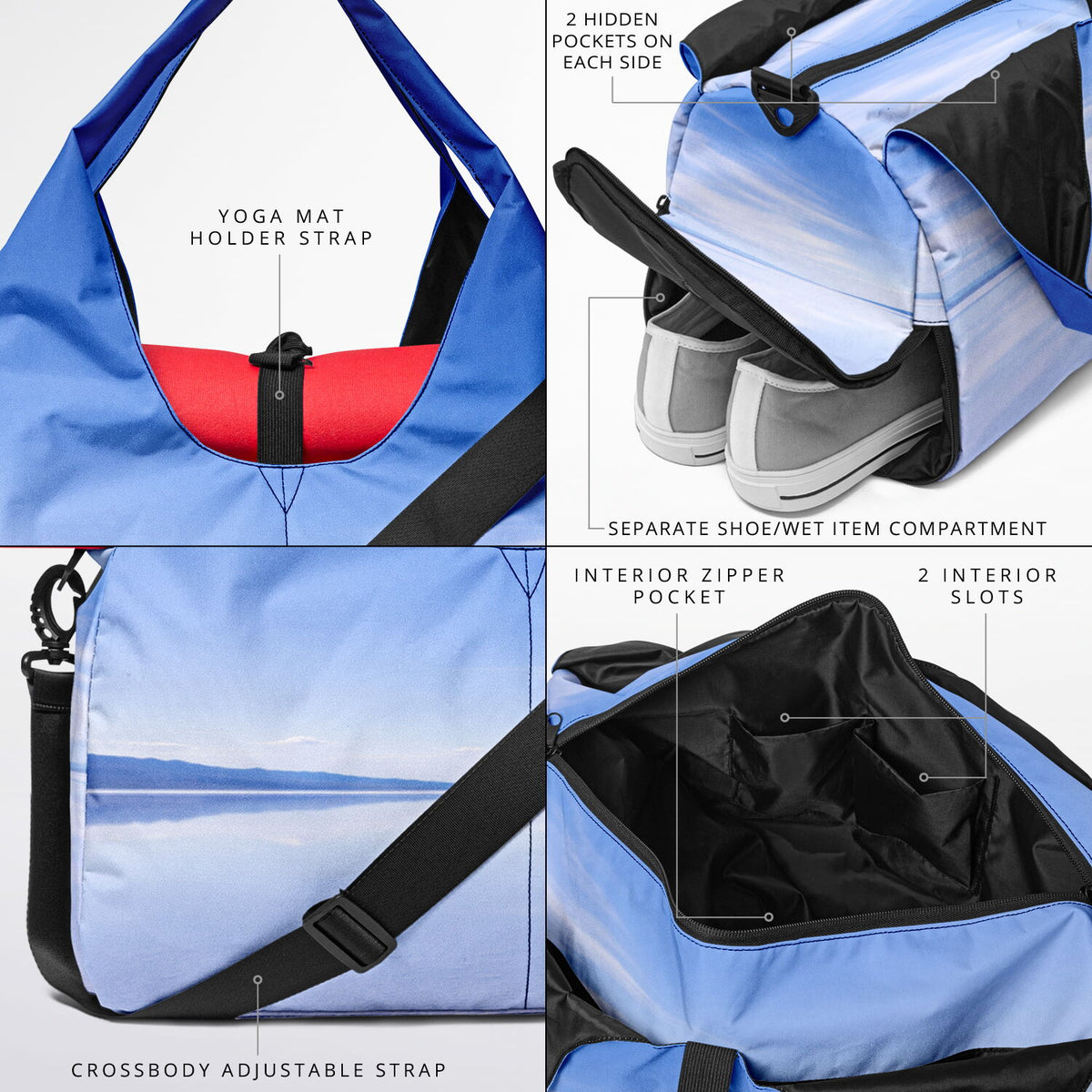 Salt Mirror - Shoulder Gym Bag - AOP