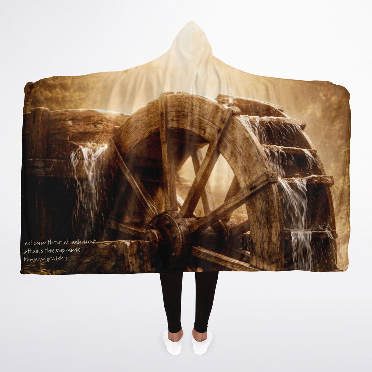 Action without attachment - Hooded Blanket