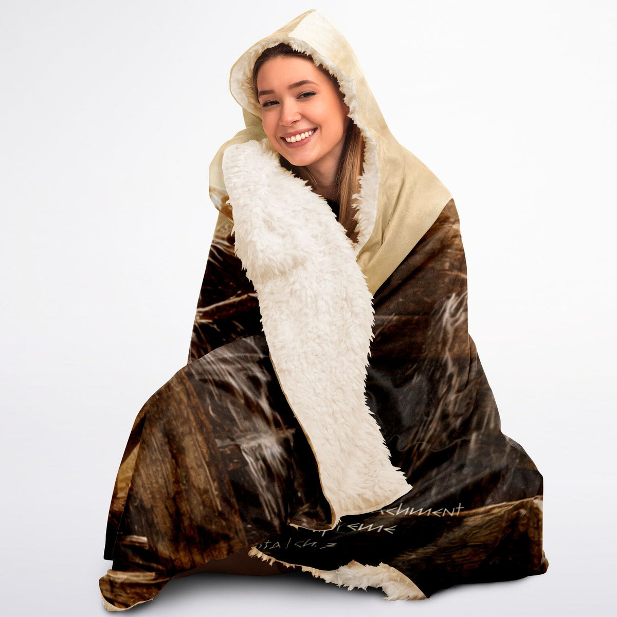 Action without attachment - Hooded Blanket
