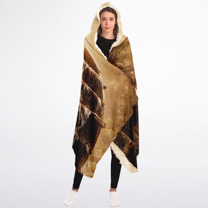 Action without attachment - Hooded Blanket
