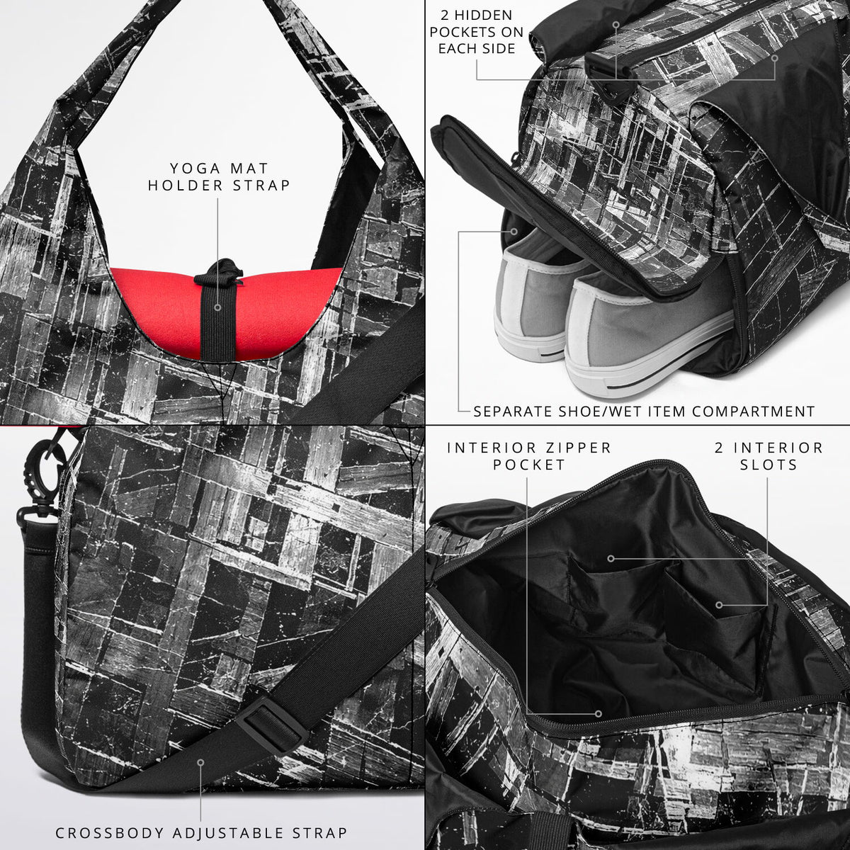 Meteorite Core - Shoulder Gym Bag - AOP