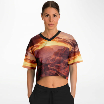 Iron Sunset - Athletic Crop Top
