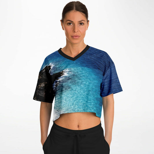 Coastal Shelf - Athletic Crop Top