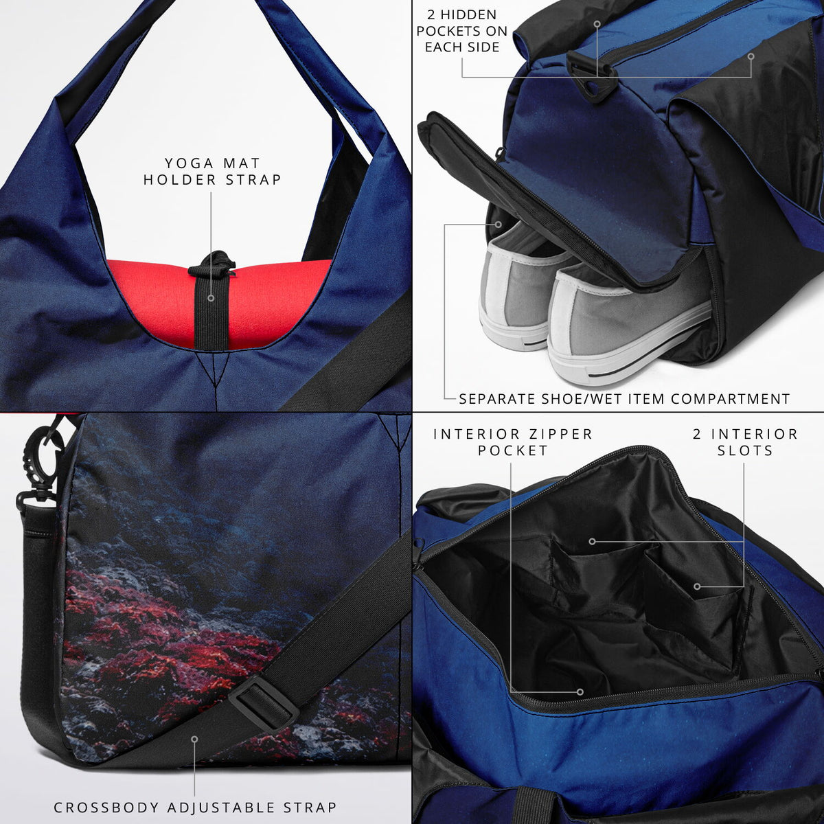 Timeless Algae - Shoulder Gym Bag - AOP