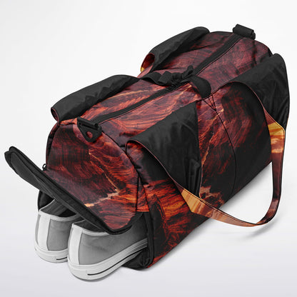 Iron Sunset - Shoulder Gym Bag - AOP
