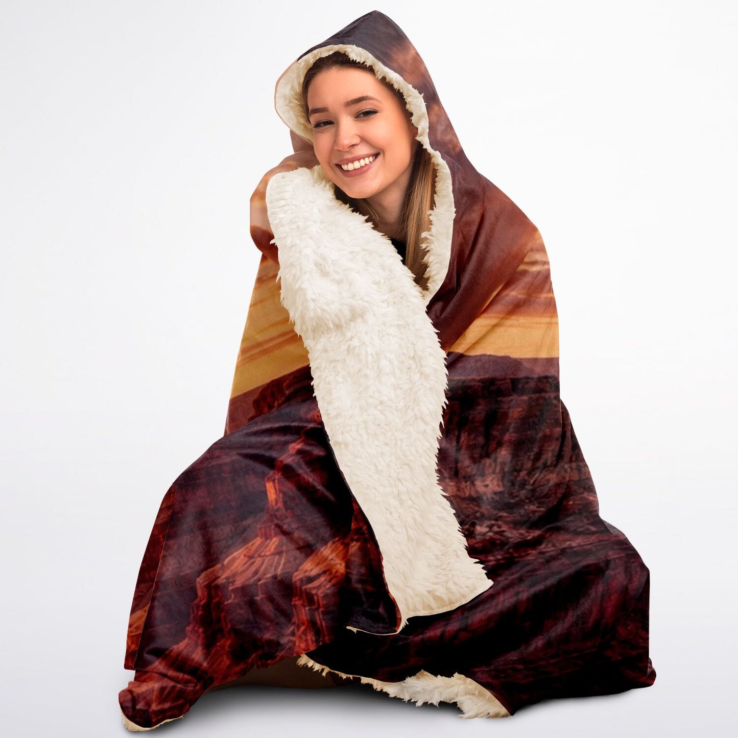Iron Sunset - Hooded Blanket