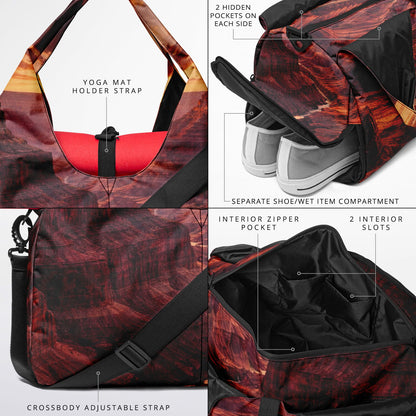 Iron Sunset - Shoulder Gym Bag - AOP